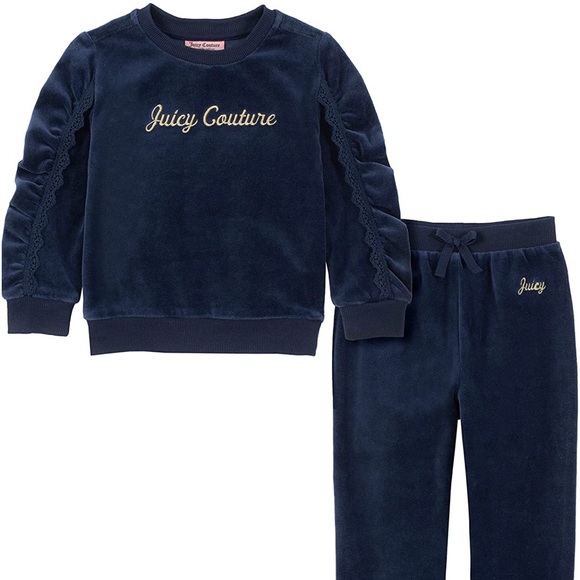 Juicy couture Kids velour 2pc jogger set - Picture 1 of 10